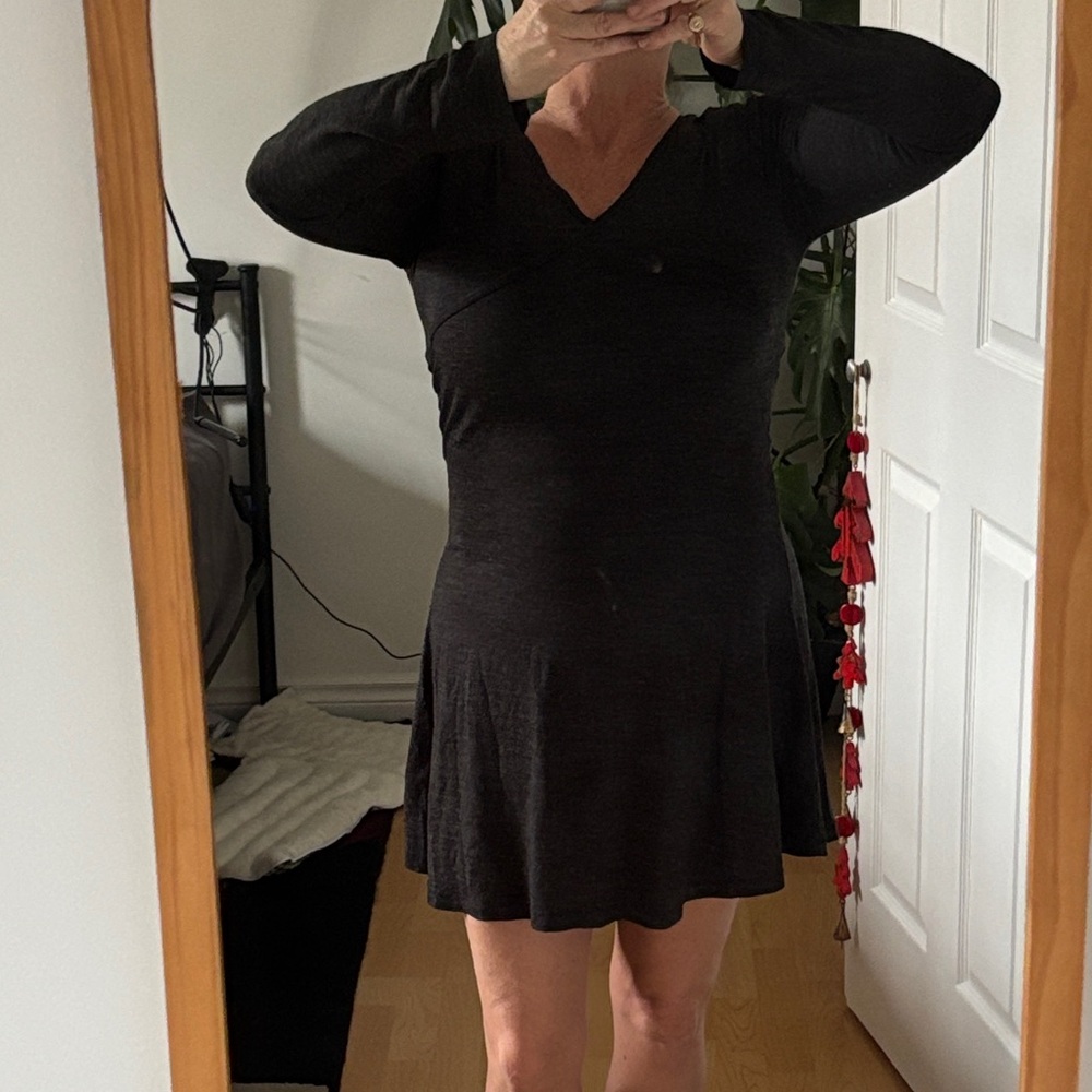 Prana Black Long Sleeve Dress